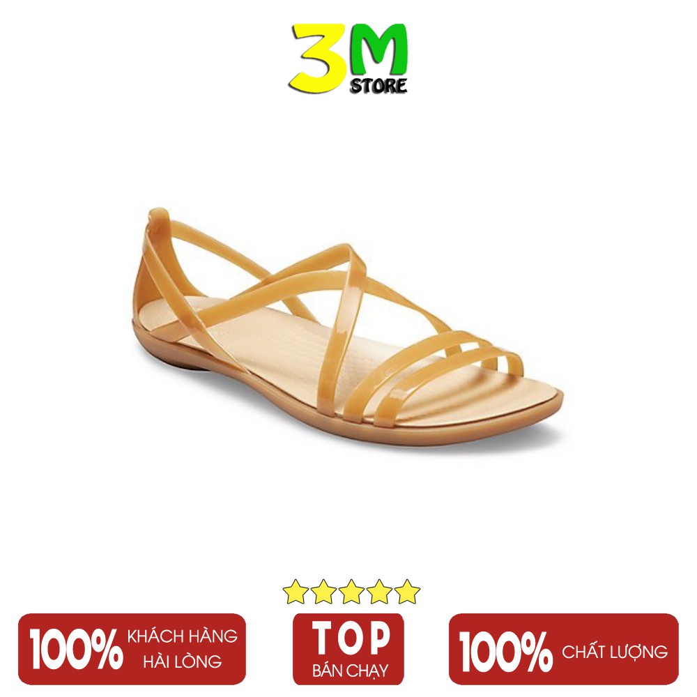 Sandal Isabella Strappy bệt, thời trang mẫu búp bê đi mưa thoải mái