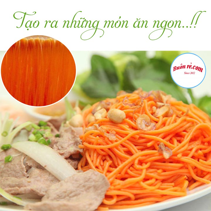 Bún Gấc Cao Bằng( nông sản sạch AThai) 500g sợi bún màu cam đẹp mắt - 00010