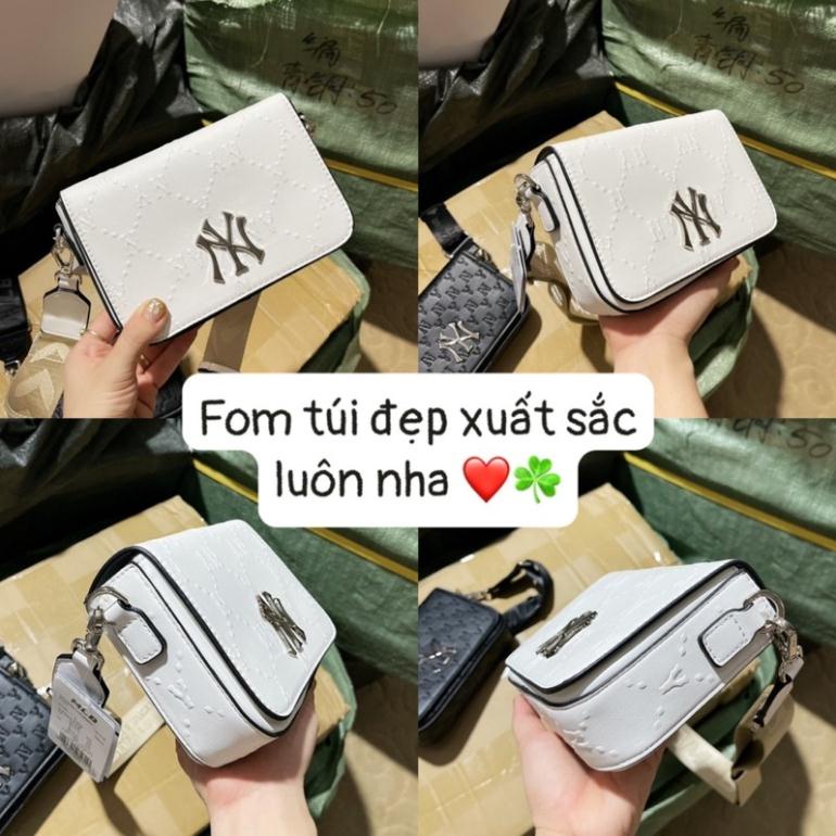 Túi MLB dáng vuông dây đeo bản to size 20 nắp nam châm hàng QC cao cấp