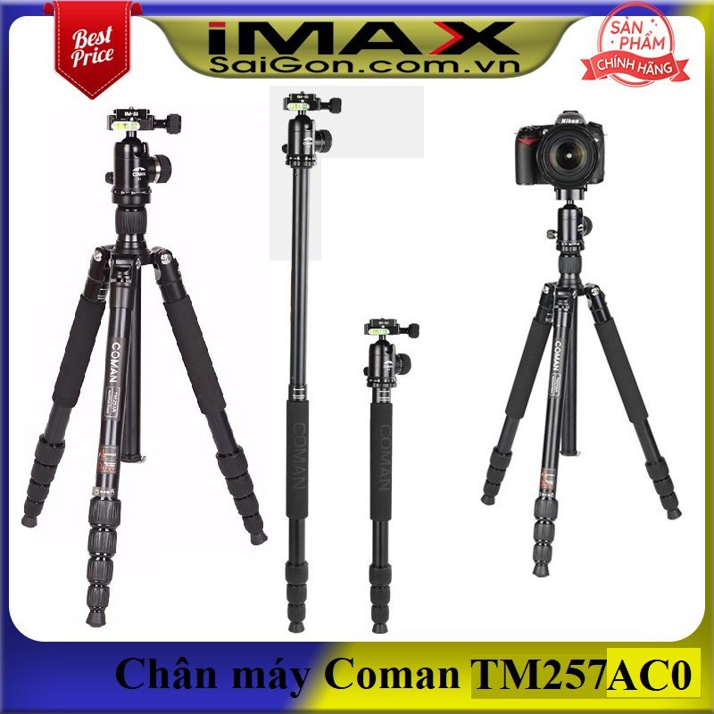 Chân máy ảnh tripod Coman TM257AC0