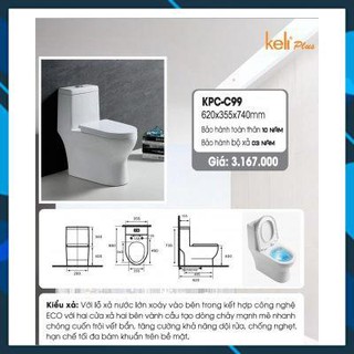 Bồn cầu Keli KPC-C99