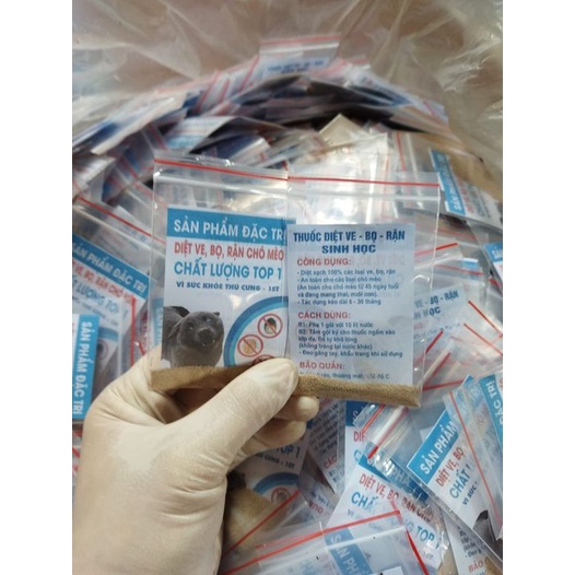 Thuốc tắm trị ve, rận, bọ chét cho chó mèo hiệu quả 6 tháng