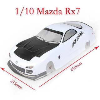 Body (Áo xe) Mazda RX-7 1/10 190mm-200mm onroad car PVC