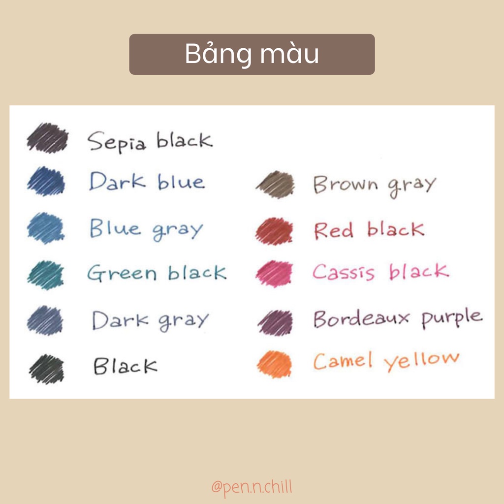 Bút Gel Sarasa Vintage Gel Pen - Cỡ Ngòi 0.5mm