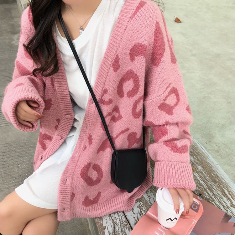 Cadigan Len Nữ Loang Hình Cá tính 818