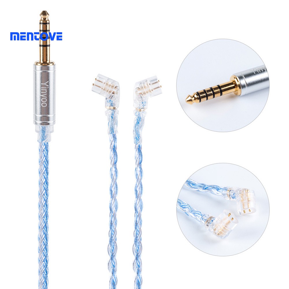 Dây Cáp Tai Nghe Mmcx / 2pin / Qdc 16 Lõi Mạ Bạc