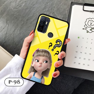 Ốp lưng kính 3D Oppo A53-cute