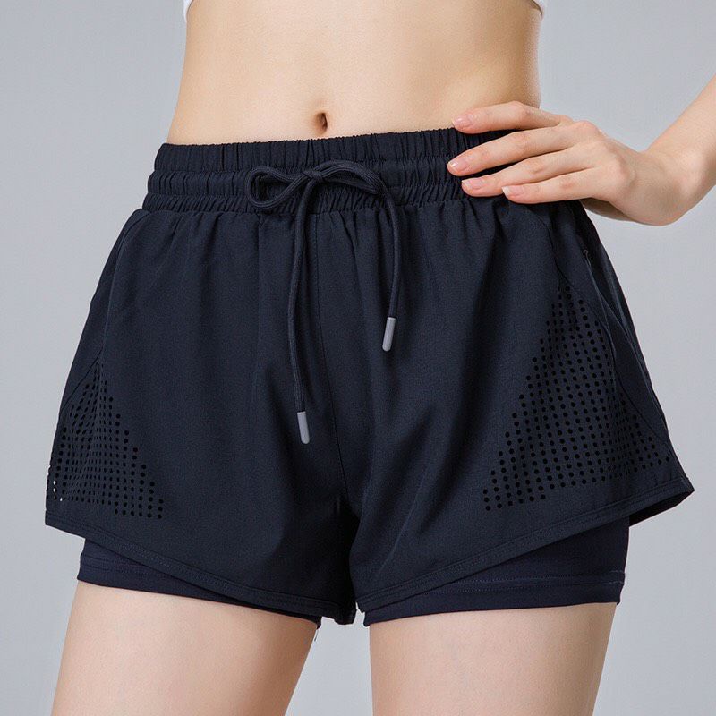 Quần đùi 2 lớp tập gym,yoga nữ xinh