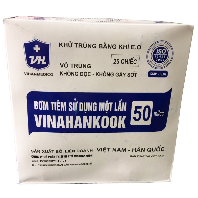Bơm cho ăn 50ml Vinahankook- 1 chiếc tiệt trùng