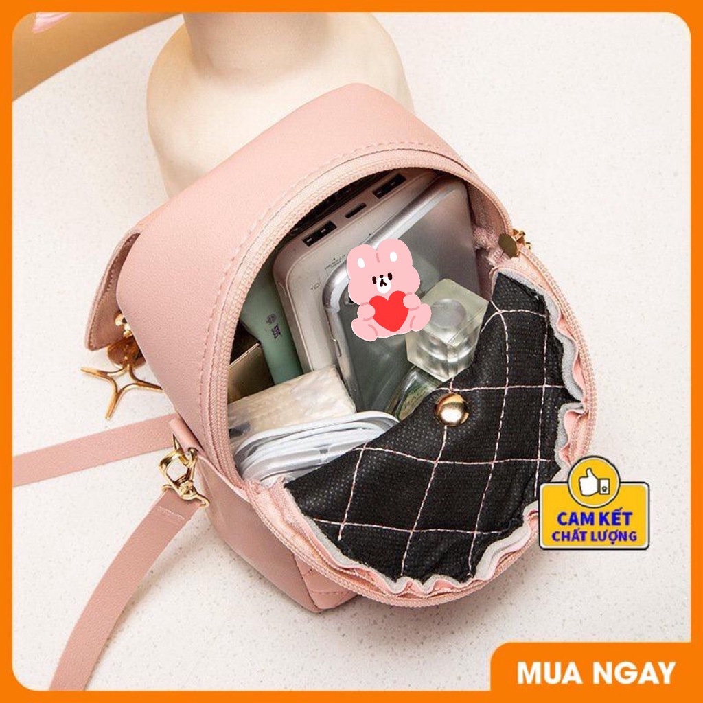 Túi Đeo Chéo Nữ Dễ Thương, Túi Đeo Chéo Mini Đựng Điện Thoại Và Đồ Dùng Cá Nhân Phong Cách Thời Trang Hàn Quốc ST949