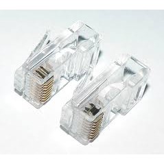 Combo 10 Hạt mạng nhựa - Đầu bấm mạng RJ45 AMPLX - Loại Tốt , Chính Hãng