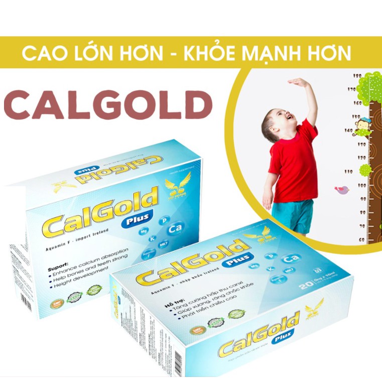 [NGUYÊN LIỆU TỪ IRELAND] CANXI CHO BÉ CALGOLD - CANXI TẢO BIỂN/CANXI NANO + K2(MK7)+D3 - XƯƠNG RĂNG KHỎE, TĂNG CHIỀU CAO