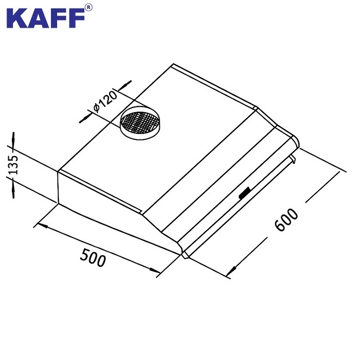 Máy hút mùi bếp 6 tấc KAFF KF-638B - Hàng Chính Hãng - ALOBUY VIỆT NAM