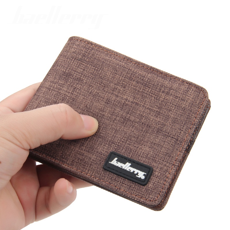 Bóp ví da nam Baellerry cao cấp kiểu dáng ví ngang dập nổi  nhiều ngăn đựng thẻ giấy tờ phong cách hàn quốc