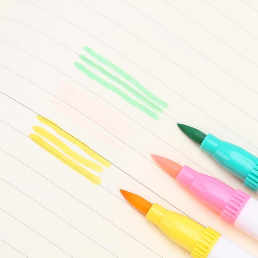Bút brush viết tiêu đề calligraphy Pison hai đầu trang trí bullet journal - giao ngẫu nhiên