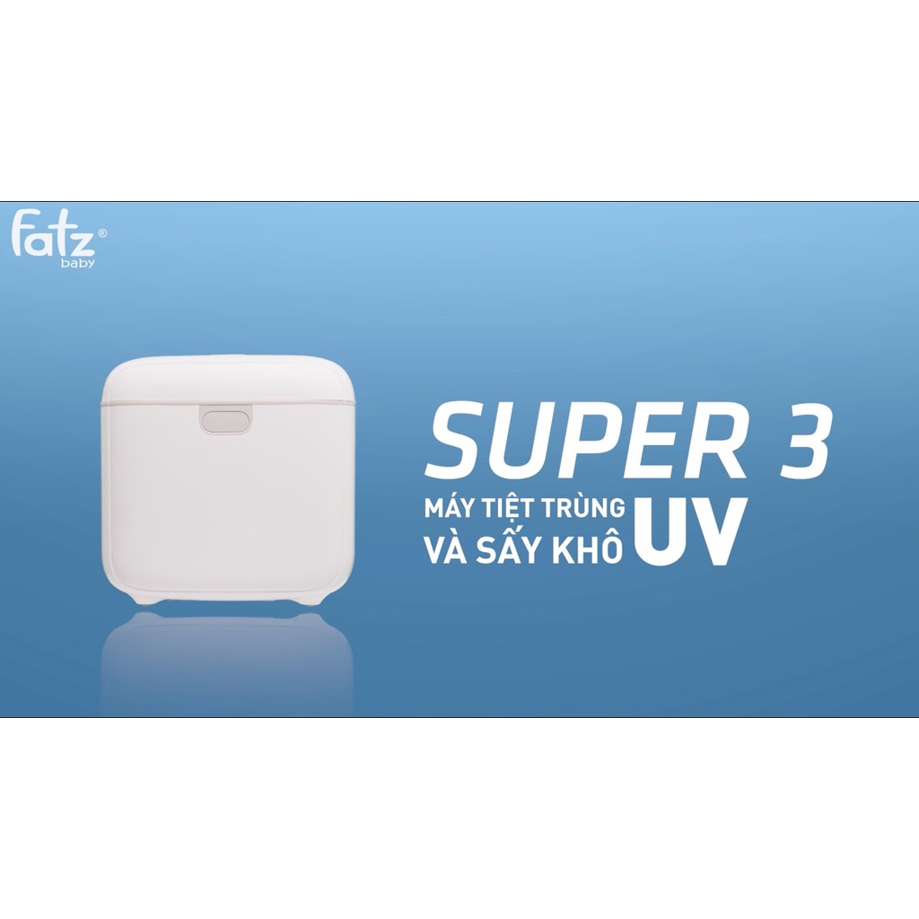 [Mã MKBC13 giảm 80k đơn 1 triệu] Máy Tiệt Trùng Sấy Khô UV Super 3 Fatz Baby FB4715TN