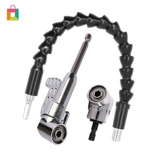 1/4" Flexible Shaft Screwdriver 105 Degree Angle Screwdriver Set Torque Wrench Drill Socket Adapter 1/4inch YIYUE