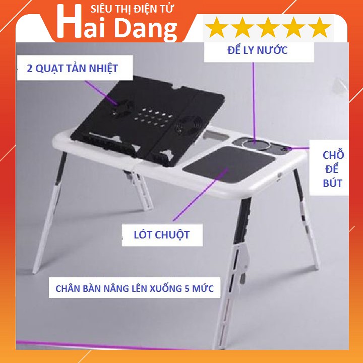 Bàn Laptop Đa Năng Thương Hiệu E-Table LD09 - Bàn Laptop Xếp Hình Đa Năng