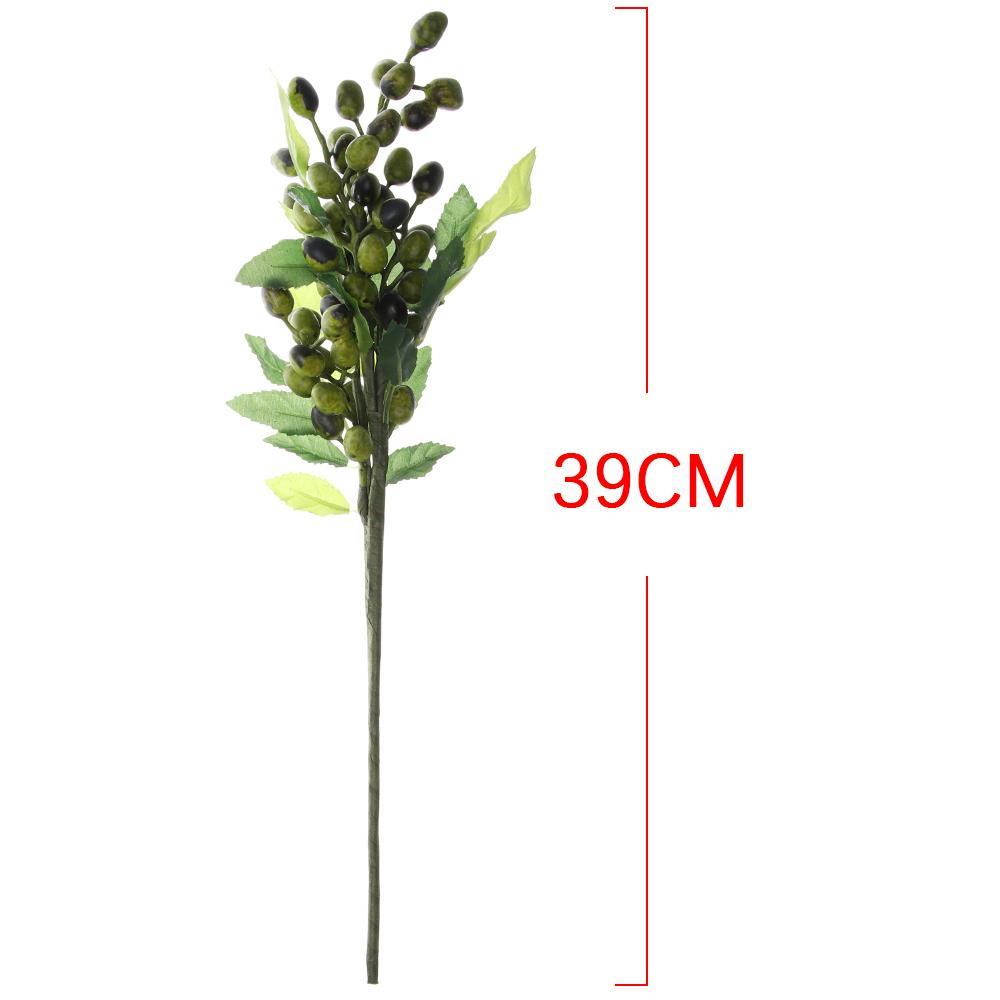 KRNY Nhánh Cây Ô Liu Nhân Tạo Treo Tường Trang Trí Nhà Cửa