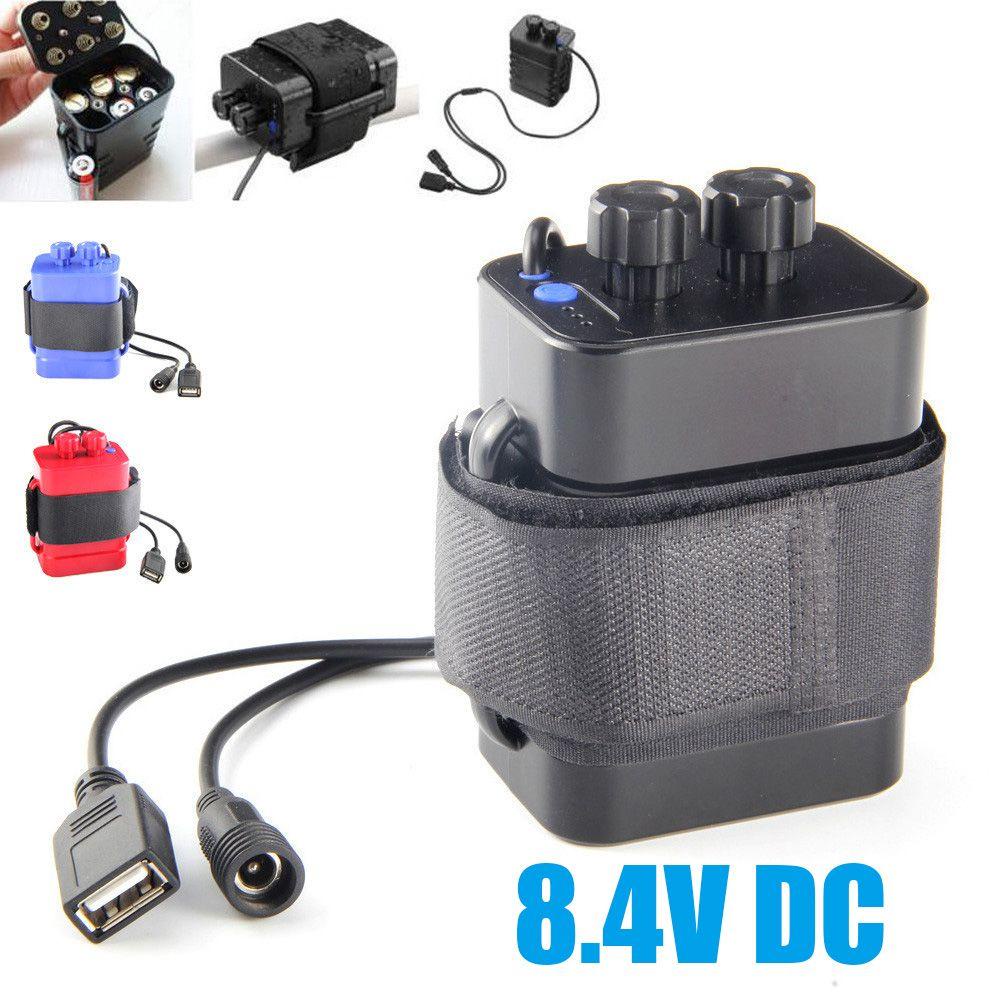 Pin Sạc Dự Phòng 6x18650 8.4V DC Cổng USB Có Thể Tháo Rời Cho Điện Thoại