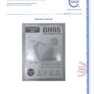 Hộp 10 Khẩu Trang Y tế BN95 Siêu Kháng Khuẩn Cấu Trúc 4D