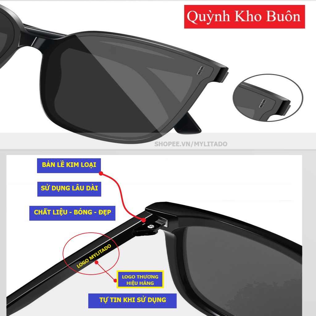 Kính mát nam nữ chống UV400 bản 1-1 , Kính râm nam nữ Cao Cấp gọng vuông thời trang HOT TREND