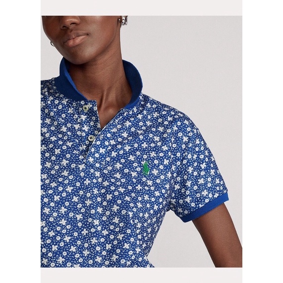 ÁO HOA CỔ TRỤ COTTON