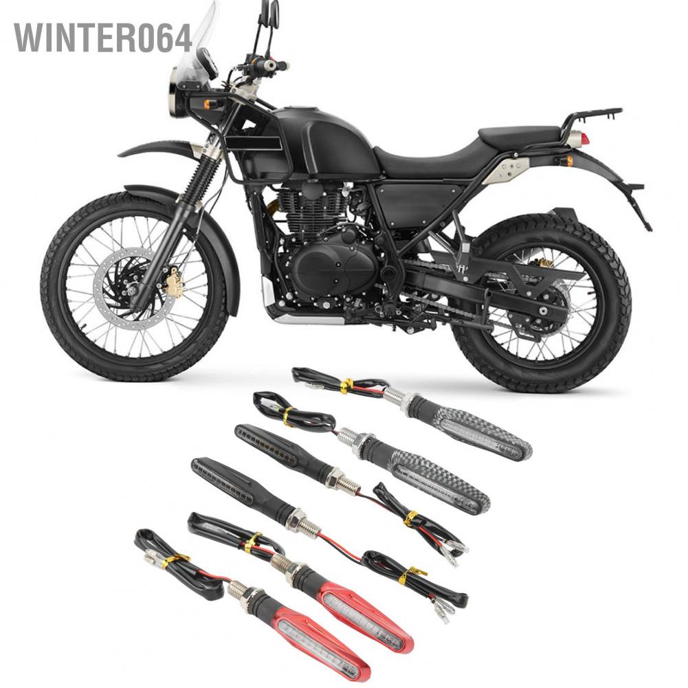 Winter064 1 cặp Đèn tín hiệu rẽ xe máy 12V chỉ báo LED cho Xe đạp đường phố thể thao Off Road Chopper