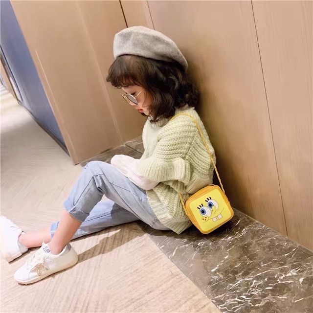 Túi đựng bao lì xì, túi hộp, túi đeo chéo da PU, túi lì xì cho bé, túi chéo bánh dễ thương