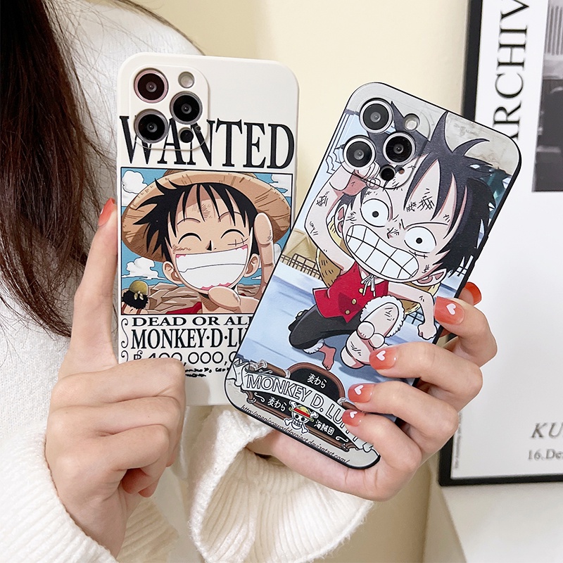 Case Vivo Y19 ONE PIECE Luffy Anime Soft Casing Y21 Y21s Y33s Y20 2021 Y12s 2021 Y12A Y20s G V23e V23 5G Y15s Y15A Y01 V20 Pro Side Pattern Straight Edge Anti Fall Back Phone Cover
