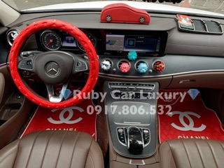 Bọc vô lăng Luxury cao cấp đính đá màu đỏ