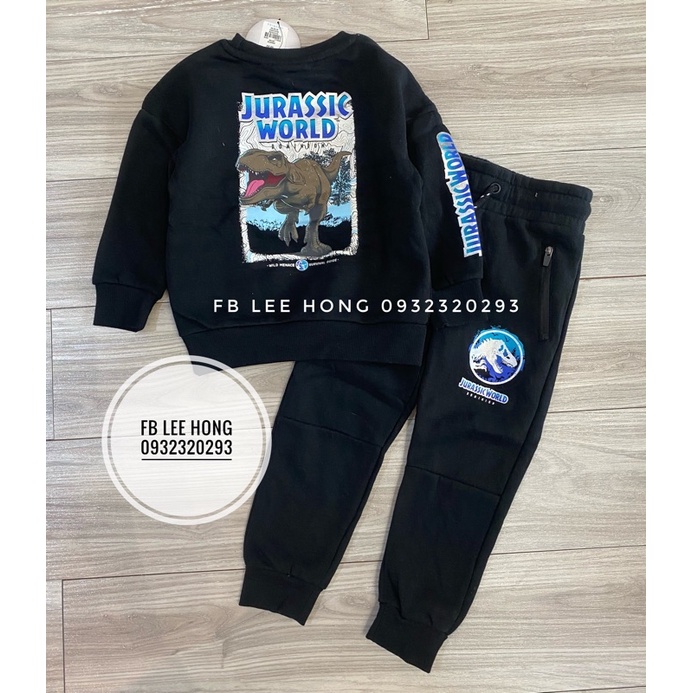 Bộ nỉ primark khủng long bé trai