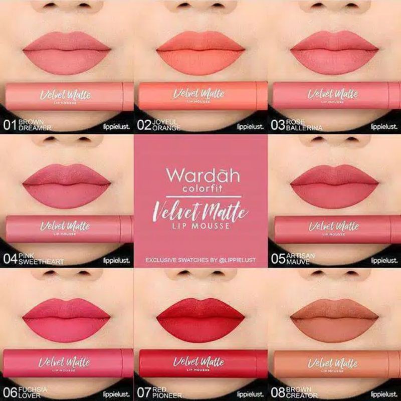 (hàng Mới Về) Son Lì Wardah Colorfit Chất Son Mịn Như Nhung | BigBuy360 - bigbuy360.vn