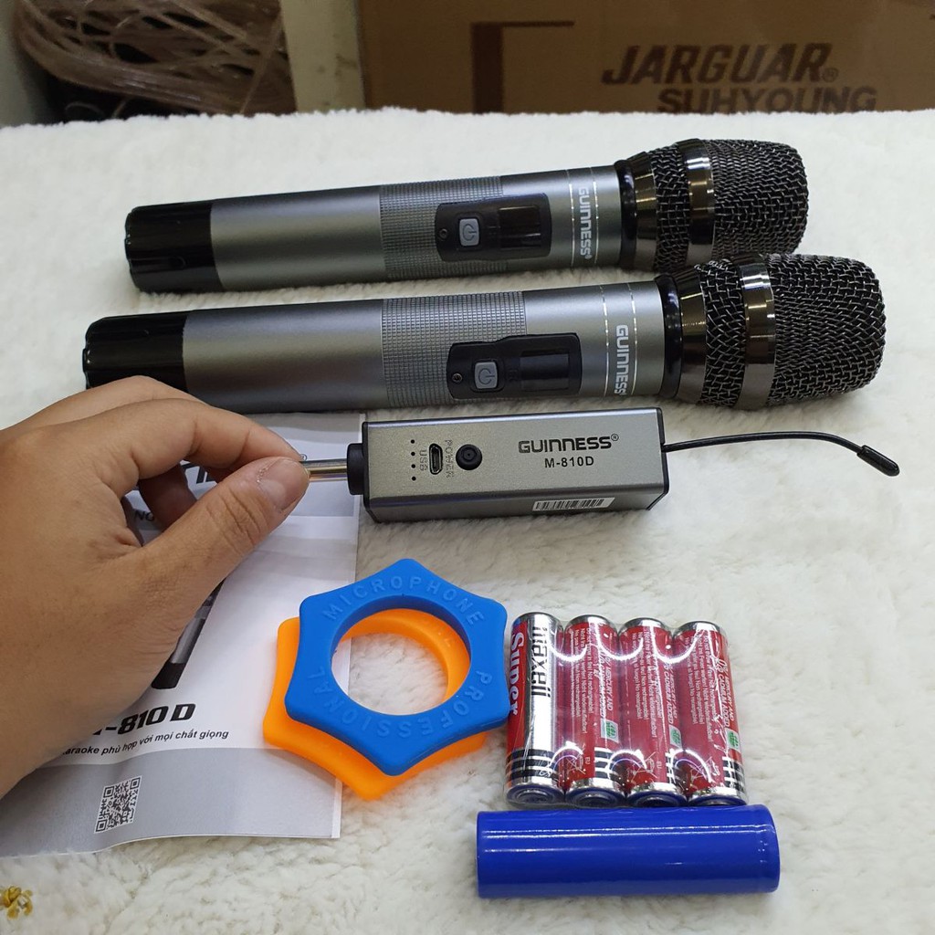 Micro Karaoke không dây GUINNESS MU-810D GIÁ RẺ -CHỐNG HÚ TỐT
