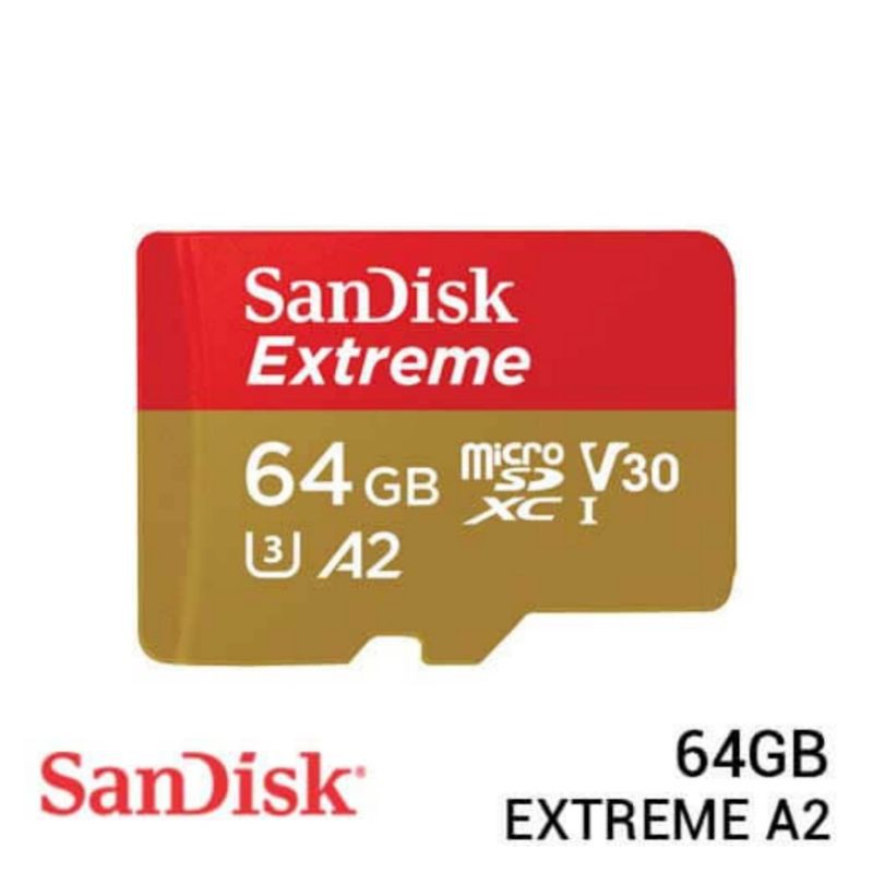 Thẻ Nhớ Micro Sdxc Sandisk 64gb 160 / 60mbps-uhs I A2