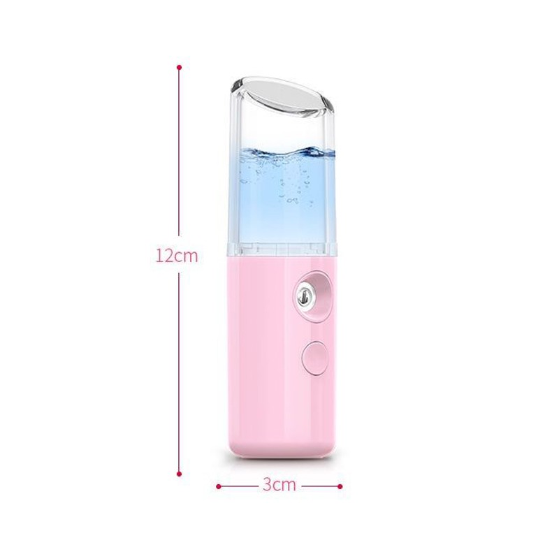 Máy Xịt Khoáng, Phun Sương Cấp Ẩm, Xông Mặt Spray Nano Cầm Tay Mini Cấp Ẩm Trắng Da Tiện Lợi - Tặng Kèm Dây Sạc