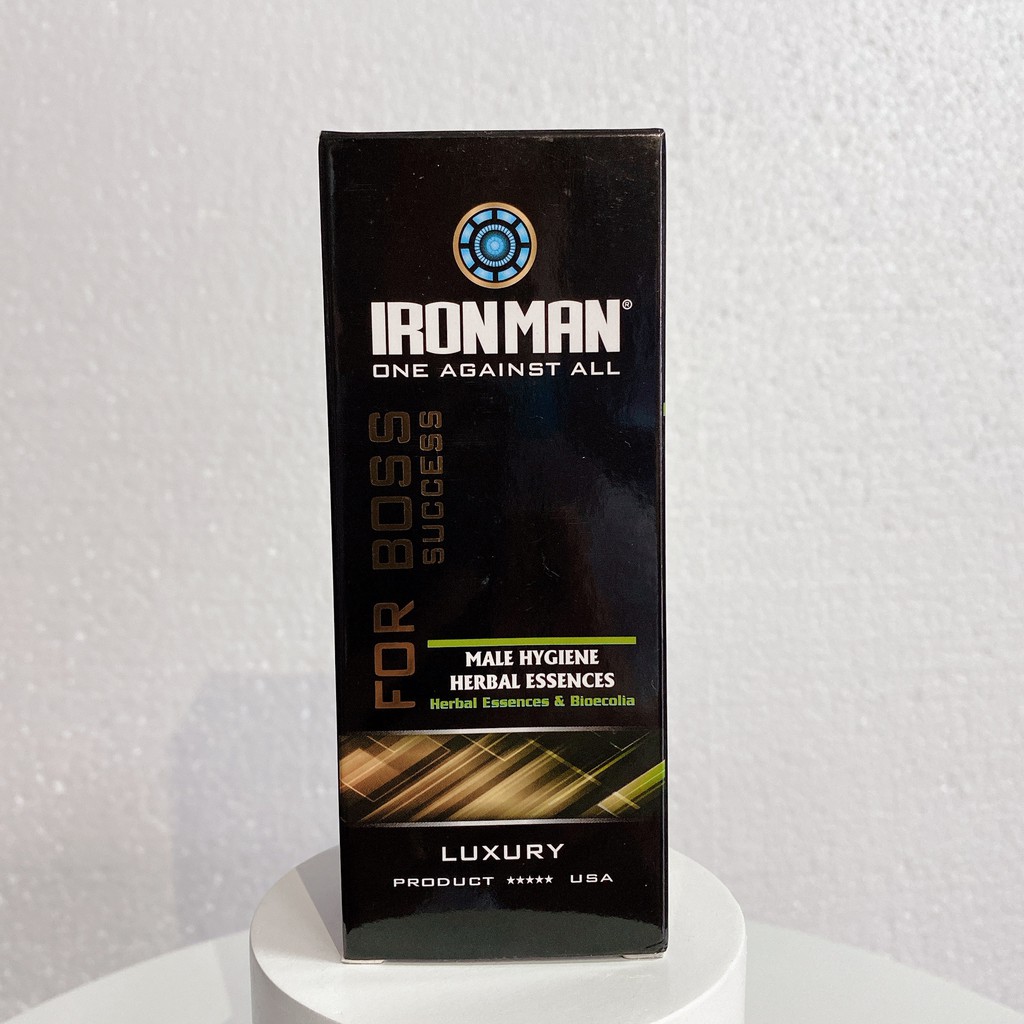 Dung dịch vệ sinh nam giới Ironman 120ml dạng gel thảo dược tạo bọt dịu nhẹ giúp làm sạch nấm ngứa khử mùi hôi hiệu quả