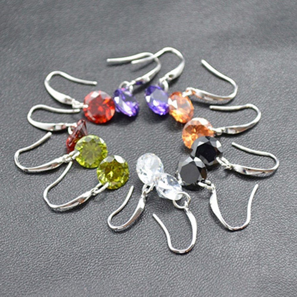 (MỚI) Bông tai mạ bạc đính đá thời trang