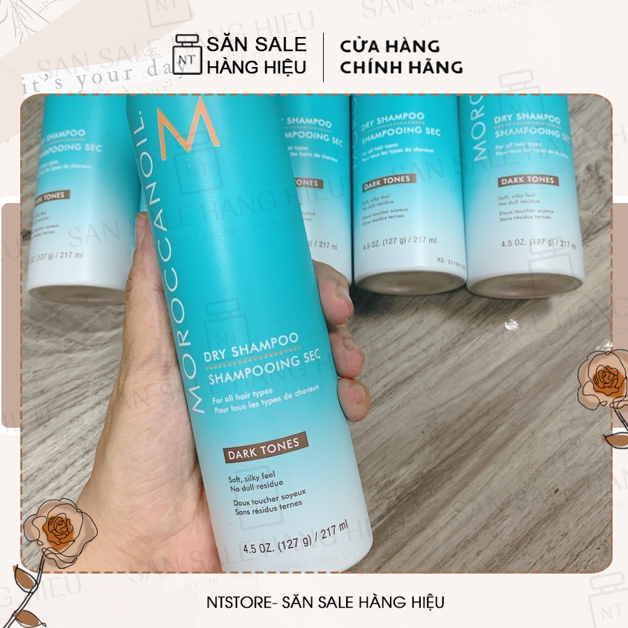 Dầu gội khô Moroccanoil 217ML - xịt khô tóc bồng bềnh kềm dầu