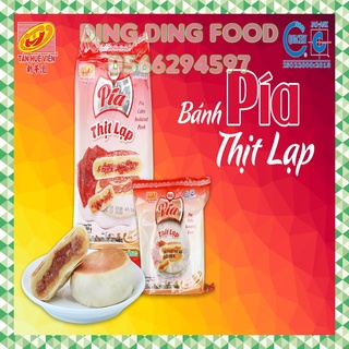 Mới - Bánh Pía Thịt Lạp 400g (4 Bánh) Tân Huê Viên, Pía Mặn, Đặc Sản Sóc Trăng, Đậu Xanh Thịt, Ăn Vặt, DING DING FOOD