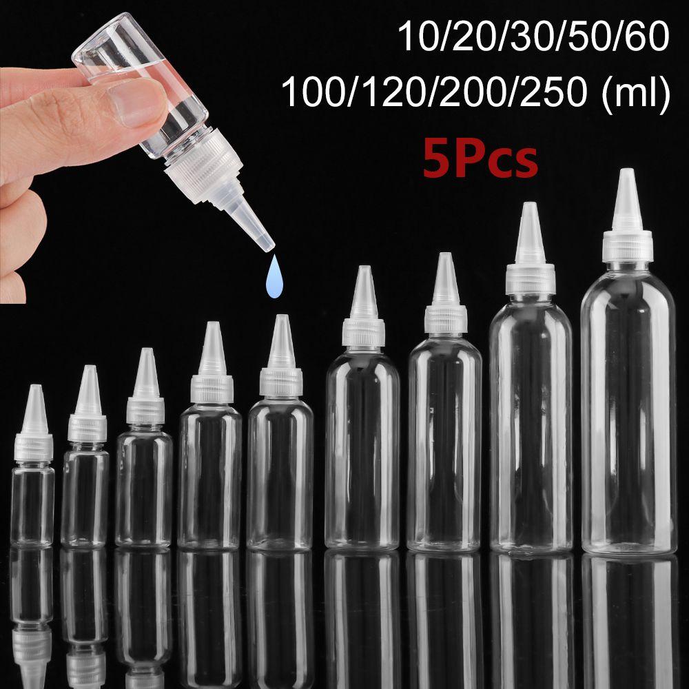 Set 5 Chai Rỗng Dạng Bóp Đựng Dung Dịch Có Thể Đổ Đầy Tiện Dụng