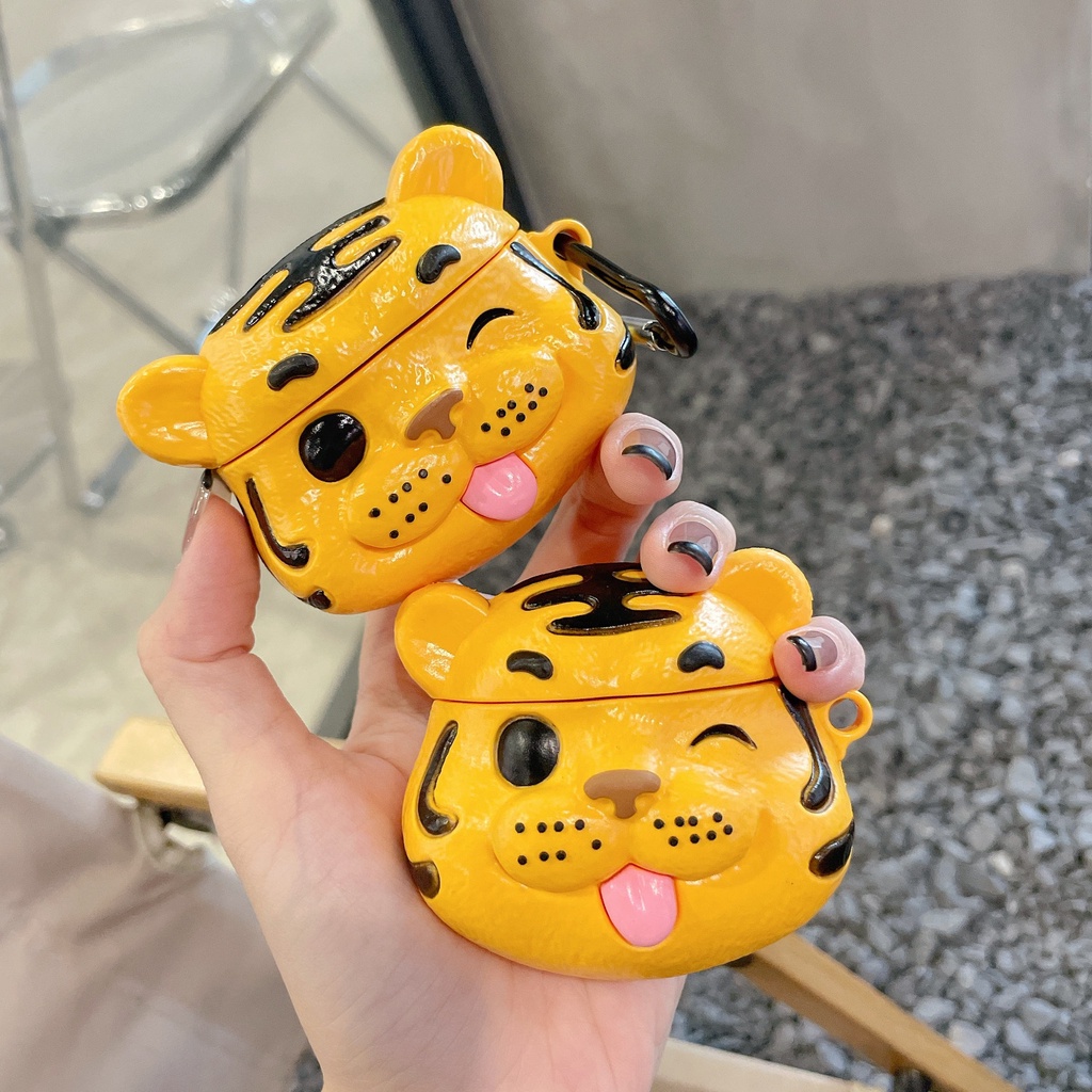 Vỏ Bảo Vệ Hộp Sạc Tai Nghe AirPods 3 3Rds 2021 Bằng Silicon Hình SpongeBob Dễ Thương