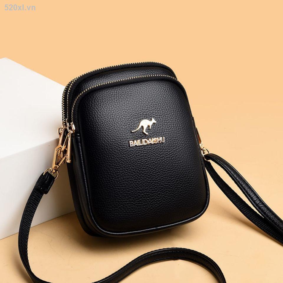 Túi Đeo Vai Da Bò Ba Lớp Kích Thước Nhỏ Thời Trang Mùa Hè Năm 2021 Cho Nữ