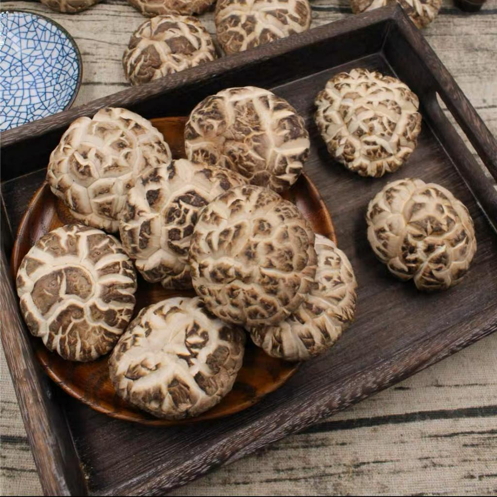 Nấm đông cô giống Nhật khô, nấm to ngọt thịt dày cơm đã cắt chân loại I 50-250gram