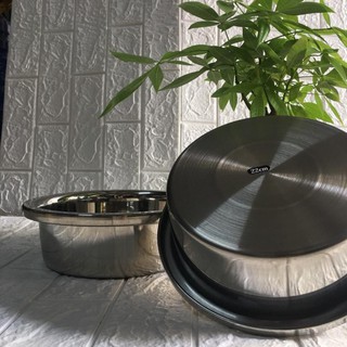 Thau trộn Inox cao cấp. đáy vuông Size từ 20-22-24-26-28cm .siêu bền, tuyệt đối an toàn cho sức khỏe