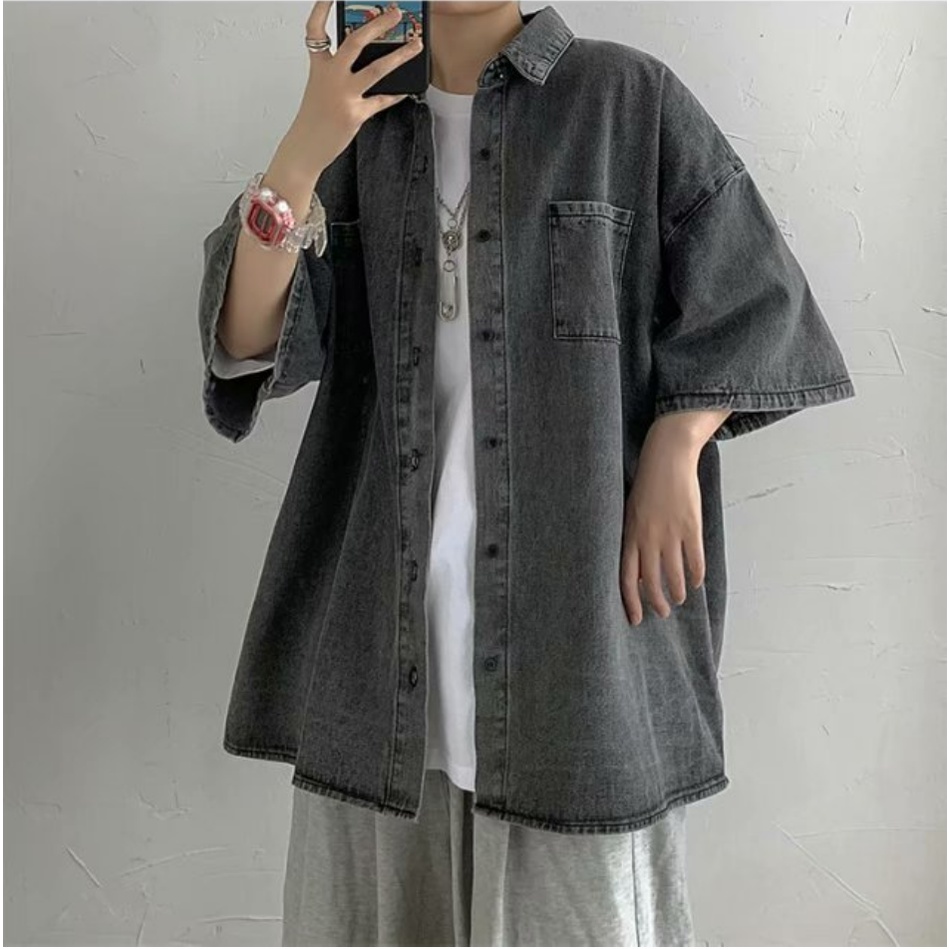 Áo Khoác Jeans Phong Cách Hàn Quốc Thời Trang Cho Nam