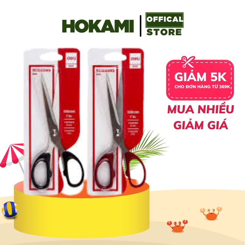 Kéo cắt giấy - Kéo Văn Phòng Deli 210mm 6010 - văn phòng phẩm - HOKAMI STORE