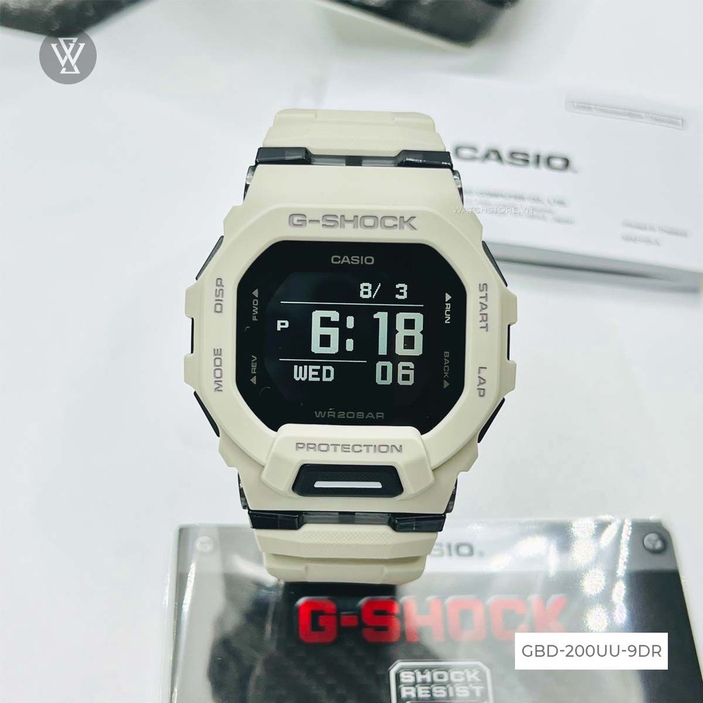 Đồng Hồ Điện Tử Nam Casio G-Shock WATCHSTORE GBD-200UU-9DR Thiết Kế Mặt Kính Khoáng 45.7mm Phong Cách Trẻ Trung