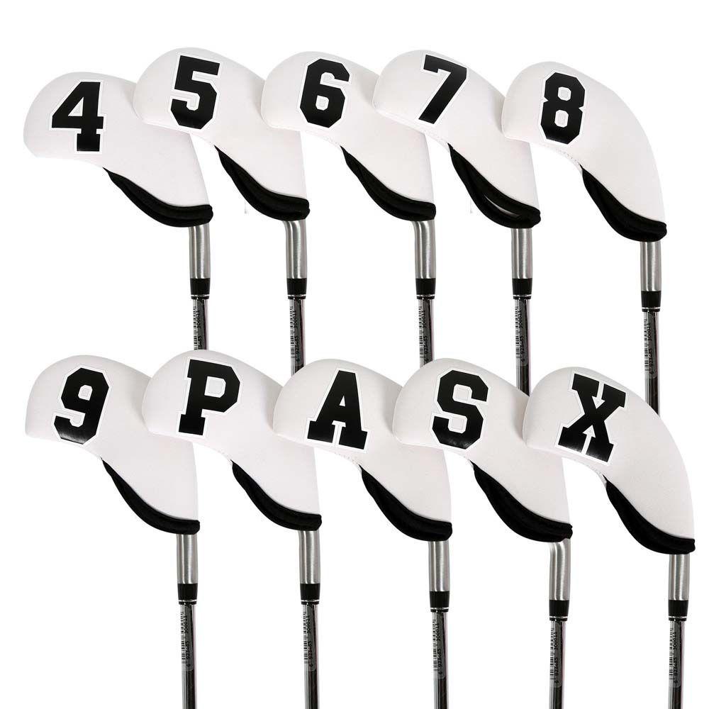 Bộ 10 Vỏ Bọc Bảo Vệ Đầu Gậy Đánh Golf DANILO Bằng Sắt Bền Bỉ Có Số Ốp