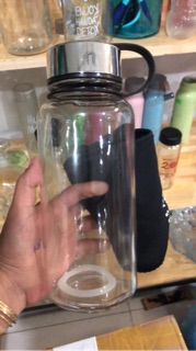 Chai thuỷ tinh bọc mút 600ml